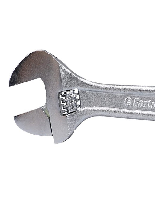 Eastman Adjustable Wrenches Set Of 1Pcs, 6/150 Mm, Fully Polished Chrome Plated Selected Alloy Steel, Fully Hardened And Tempered - E-2050 - Image 4